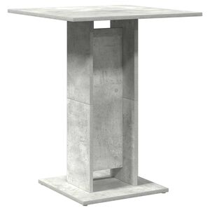 vidaXL Mesa bistr&ocirc; 60x60x75 cm derivados de madeira cinzento cimento