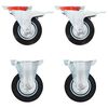 vidaXL Rodas 4 pcs 100 mm