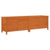 vidaXL Caixa arruma&ccedil;&atilde;o p/ jardim 198,5x50x56,5cm abeto maci&ccedil;o castanho