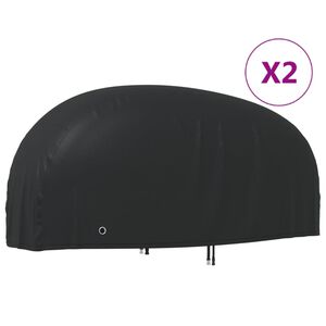 vidaXL Capas para motociclo 2 pcs 220x95x110 cm tecido oxford 210D
