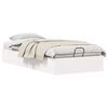 vidaXL Estrutura de Cama Ottoman com Armazenamento Branco 80 x 200 cm
