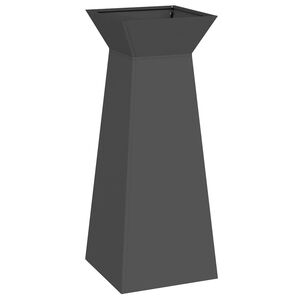 vidaXL Vaso de Pilar Preto 40 x 40 x 100 cm