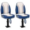 vidaXL Cadeiras para barco dobr&aacute;veis 2 pcs com encosto alto