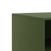 vidaXL Móveis de TV 2 pcs 67x39x44 cm aço verde azeitona