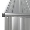 vidaXL Abrigo de jardim 180,5x97x209,5 cm aço galvanizado cinzento