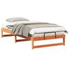 vidaXL Estrutura da Cama Castanho 100 x 200 cm