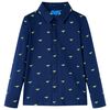 Camisa de crian&ccedil;a azul-marinho 104