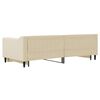 vidaXL Sof&aacute;-cama com gavet&atilde;o 90x200 cm tecido cor creme