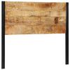 vidaXL Cabeceira de cama 120 cm madeira de mangueira maci&ccedil;a e ferro