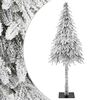 vidaXL &Aacute;rvore de Natal Artificial Branco 71 x 71 x 150 cm
