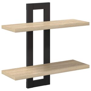 vidaXL Prateleiras flutuantes Carvalho Sonoma 40 x 15 x 40 cm