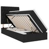 vidaXL Cama com arruma&ccedil;&atilde;o e colch&atilde;o Preto 100 x 200 cm tecido