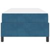 vidaXL Estrutura da Cama com colch&atilde;o Azul Escuro 100 x 200 cm tecido