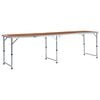 vidaXL Mesa de campismo dobr&aacute;vel 240x60 cm alum&iacute;nio