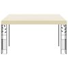 vidaXL Gazebo de parede 4x3x2,5 m creme