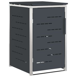 vidaXL Armazenamento de Lixeira for 1 Bin 240L Antracite