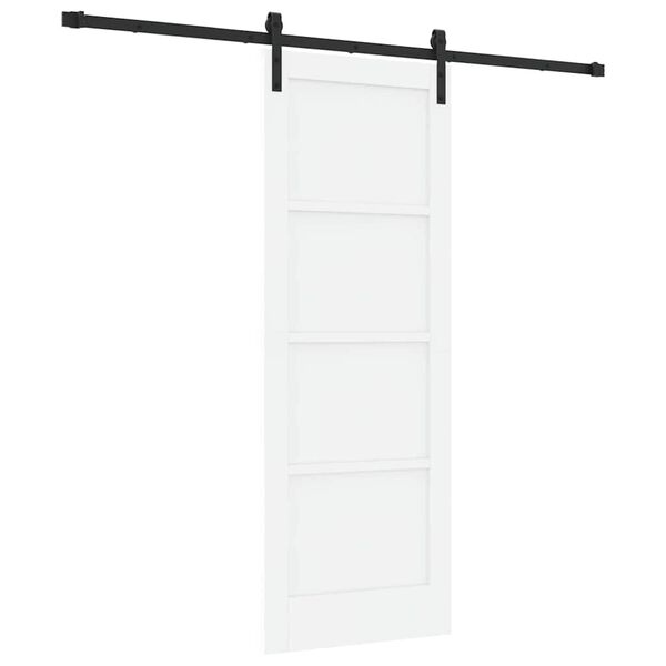 vidaXL Porta Deslizante Branco 73,5 x 198,5 cm