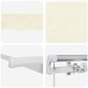 vidaXL Toldo Retr&aacute;til Manual Creme 300 x 200 cm Poli&eacute;ster e Alum&iacute;nio