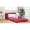 vidaXL Sof&aacute;-Cama 110cm Vinho Vermelho Veludo