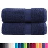 vidaXL Toalhas bid&eacute; premium SOLUND 2pcs 30x50 cm 600 gsm azul-marinho