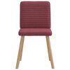 vidaXL Cadeiras de jantar 4 pcs tecido vermelho tinto