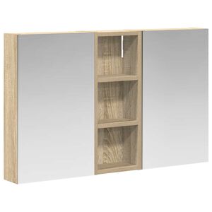 vidaXL Conjunto de Arm&aacute;rios para Banheiro 3 pcs 80 x 10,5 x 50 cm