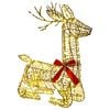 vidaXL Rena de Natal 3D LOVIISA 140 LED Branco quente 55 x 22 x 63 cm