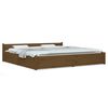 vidaXL Estrutura cama c/ gavetas 180x200 cm Super King castanho-mel