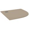 vidaXL Base de chuveiro SMC 90x90 cm castanho