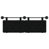 vidaXL Cabeceira Suspensa Preto 130 x 55 x 5 cm Veludo