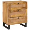 vidaXL Arm&aacute;rio de Cabeceira com gaveta Natural 50 x 33 x 62 cm