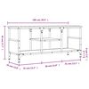 vidaXL M&oacute;vel de TV derivados de madeira/ferro carvalho sonoma