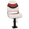 vidaXL 2 pcs conjunto assento de barco dobr&aacute;vel com encosto alto
