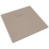 vidaXL Base de chuveiro SMC 90x80 cm castanho