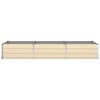 vidaXL Floreira Ivory 195 x 100 x 45 cm A&ccedil;o Galvanizado