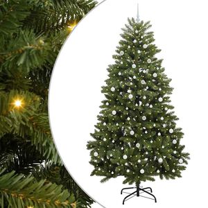 vidaXL &Aacute;rvore de Natal Artificial 240 cm 300 LED Branco quente Verde