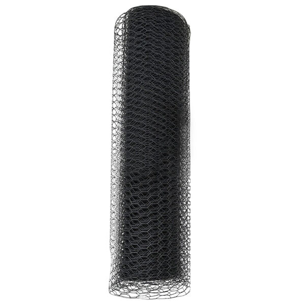 vidaXL Cerca Hexagonal Cinzeto 0,6 x 25 m PVC
