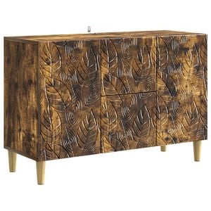 vidaXL Buffet Carvalho Fumado 89 x 34,5 x 60 cm Derivados de Madeira