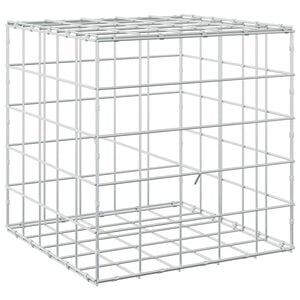 vidaXL Gabione com Fio de 5 mm e Malha de 10x10 cm 50x50x50 cm