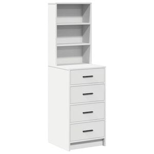 vidaXL Buff&ecirc; Branco 40 x 41 x 135 cm Derivados de Madeira