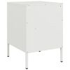 vidaXL Mesa de cabeceira 36x39x50,5 cm a&ccedil;o branco