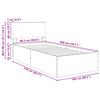 vidaXL Estrutura da Cama com cabeceira Carvalho Marrom 120 x 200 cm