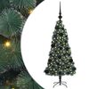 vidaXL &Aacute;rvore de Natal Artificial Pr&eacute;-iluminada com Conjunto de Bolas