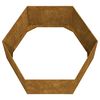 vidaXL Vaso/floreira 90x90x45 cm a&ccedil;o corten cor enferrujado