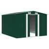 vidaXL Abrigo de jardim 257x298x178 metal verde