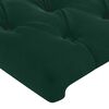 vidaXL Estrutura de cama sem colch&atilde;o 140x190 cm veludo verde-escuro