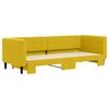 vidaXL Sofá-cama com gavetão 80x200 cm veludo amarelo