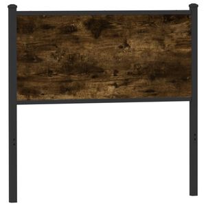 vidaXL Cabeceira de substitui&ccedil;&atilde;o 75cm derivados de madeira/a&ccedil;o carvalho fumado
