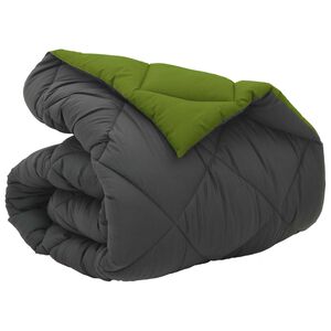 vidaXL Edredom de Inverno 135 x 200 cm 450 gsm Verde e Antracite