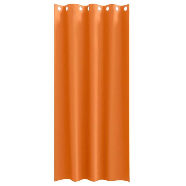 vidaXL Cortinas Blackout com Argolas 2 pcs Laranja Brilhante